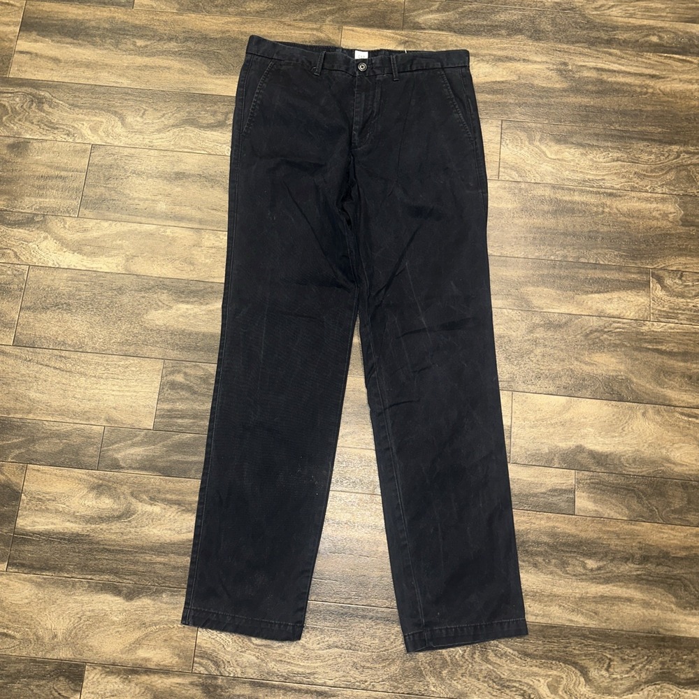 Gap Regular Fit Straight Leg Chino Pants Causal Preppy Men's 33x34 Navy Blue